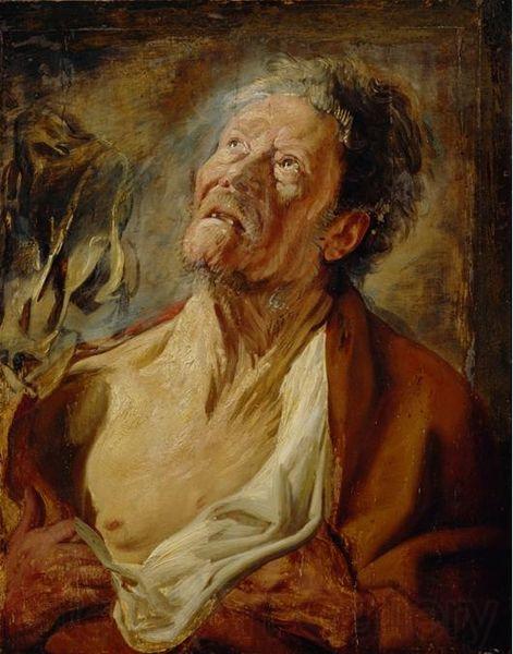 Jacob Jordaens Portrait of Abraham Grapheus as Job